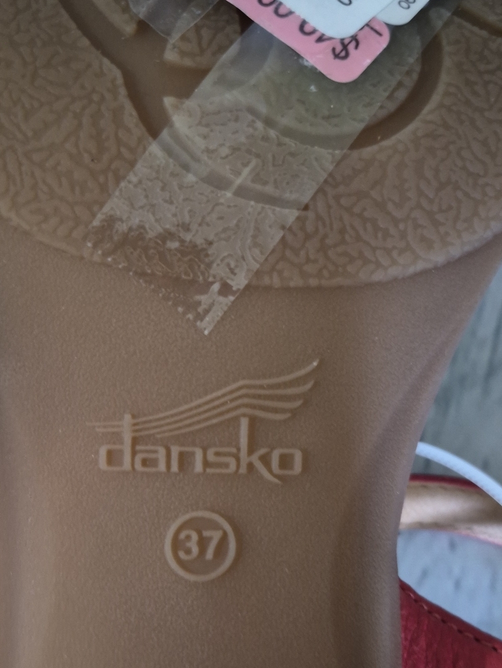 Dansko Tessie Orange Open-Toe Adjustable Slingback Heeled Sandal (US 6.5-7) 37 - Picture 9 of 9